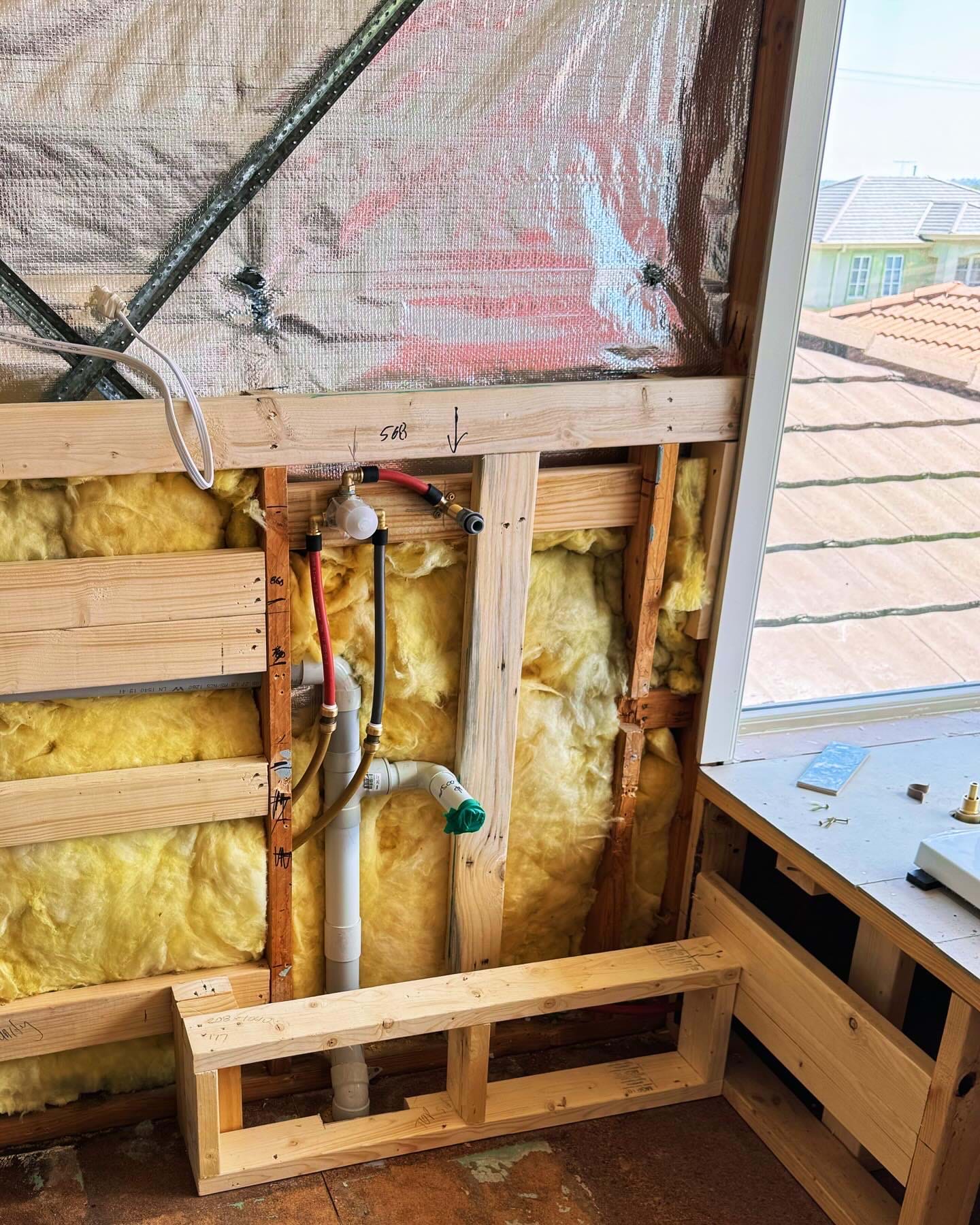 Bathroom renovation - rough in