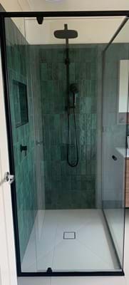 Shower screen completes the renovation of shower
