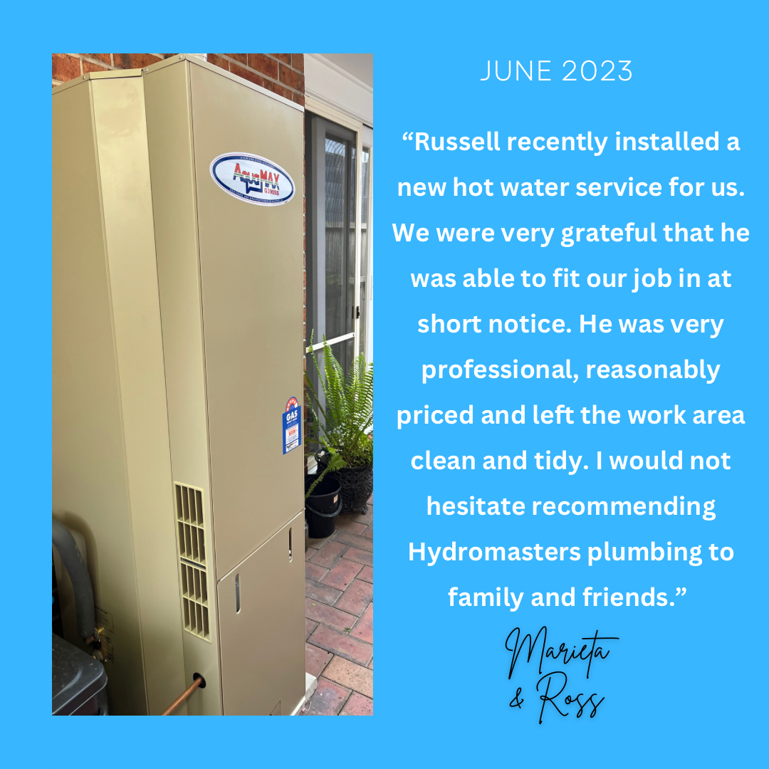 Hydro Masters Plumbing service feedback