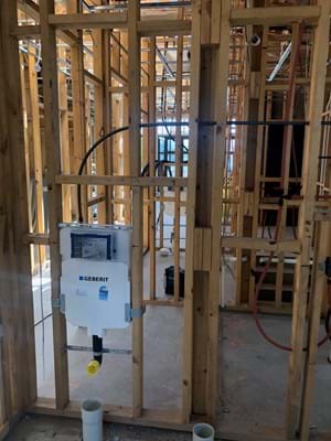 New build - Roughing in new toilet